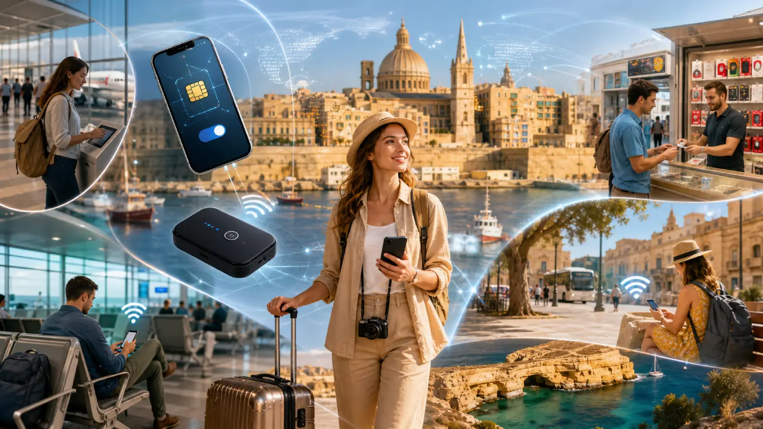 How to Get Internet in Malta (2026): SIM Cards, eSIM, Pocket & Free WiFi