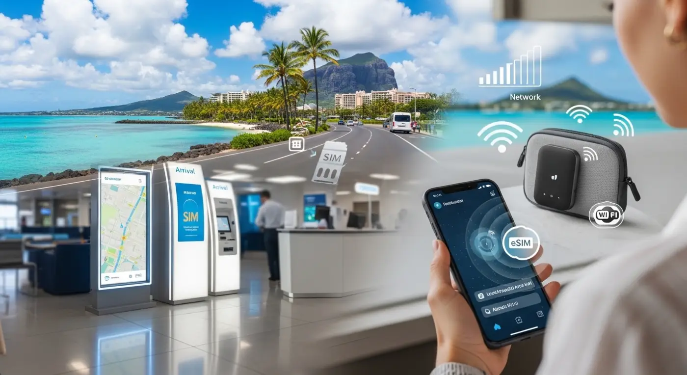 So erhalten Sie Internet auf Mauritius (2026): SIM-Karte, eSIM, Pocket & Flughafen-WLAN