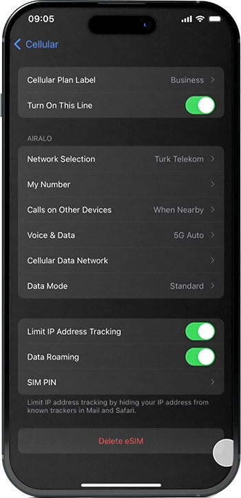 Roafly قم بتثبيت eSIM